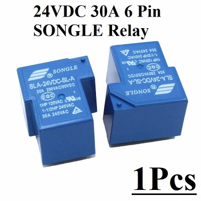 Picture of Bang Relay 24V Relay SONGLE DC-24V DC24V 30A 250VAC 6 Pin Coil SPDT Power Relay SRD-24VDC-SL-C PCB Mount Auto Universal T90 Power Relays DC 24V Relay Switches