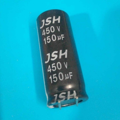 Picture of 150uF 450V Capacitor RADIAL Electrolytic Capacitor 150uF Capacitor 450V 150uF Radial Polarized Aluminum Electrolytic Capacitors 2 Pin Leads