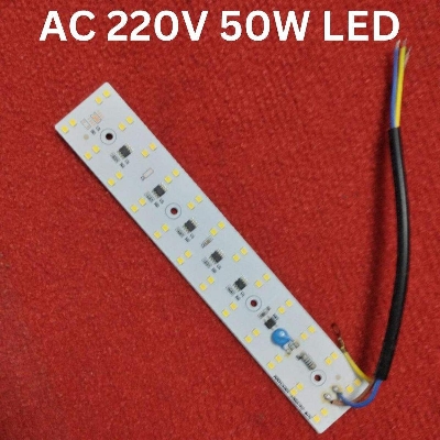 Picture of 50W DIRECT AC 220V 24C2B9V WHITE Color 220V 50Watt LED Light Bulbs 198x34mm 48Pcs White SMD LED Light SMD Board 220V SMD LED Light Plate SMD LED Light 50W - Rgb Led Strip Light - Rgb Light