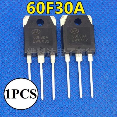 Picture of 60F30A 60F30 6030 300V 60A TO-3P Diode Switching Power Supply Transistor MOSFET High Speed Power Inverter
