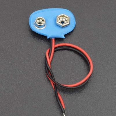 Picture of 3Pcs-BLUE Color 9V Battery Connector DC 9V Battery Clip Connector Leads Socket 6F22 Battery Connector Holder With Cables 9V Connector For 6F22 Battery 9V Power Supply