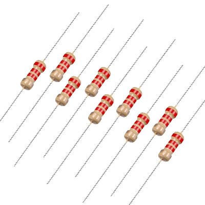 Picture of 50Pcs- 0 Ohm Resistor 5% 0 Ohm Carbon Film 0 Ohm Resistors 1/4W Resistance 0.25 Watt 5% Tolerance Fixed Resistors 2 Pin Leads