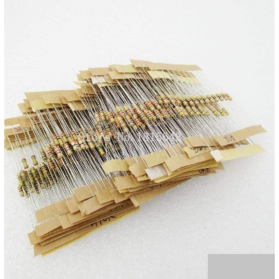 Picture of 50Pcs- 2.7K Ohm Resistor 5% 2.7K Ohm Carbon Film 2.7K Ohm Resistors 1/4W Resistance 0.25 Watt 5% Tolerance Fixed Resistors 2 Pin Leads