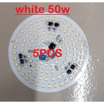 Picture of 5Pcs- Ultra Bright White Input AC 220V 50W Integrated IC Driver SMD LED Water Proof 50Watt Round LED Board 112mm
