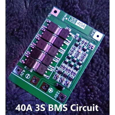 Picture of 40A 3S Bms Circuit 12V 40A Protection Circuit 12V Bms 40A 11.1V 12.6V 18650 Aa Aaa Lithium Battery Charger Board 3S 40A Bms Circuit 12V Bms Battery Management System Adapters - Battery - Multi-color