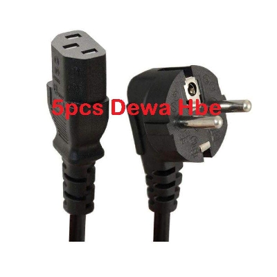 Picture of 5pcs-2Pin POWER CABLES AC 220v 500W 2 Pin 1.5M Length Power Cord Cable For Notebook Computer Desktop PC LCD Monitor Laptop Printer Power Cables 