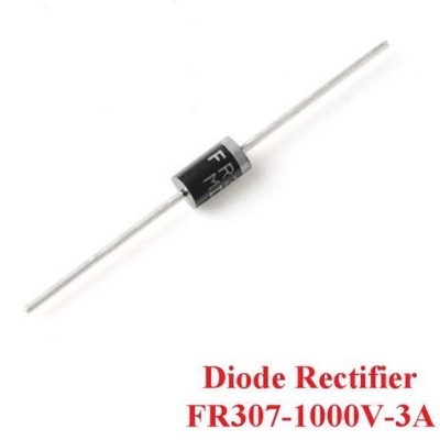 Picture of 15Pcs FR307 Diode FR307 General Purpose Rectifier Diodes 1000V 3A DO-27 Package 2 Pin Leads