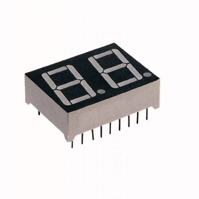 Picture of 2 Digits 0.56 Inch CC Common Cathode 0.56 Inch RED 4 Digit 7 Segment Display LED Digital Display CC 7 Segment Display 2 Digits 10 Pin Leads For Light Watch