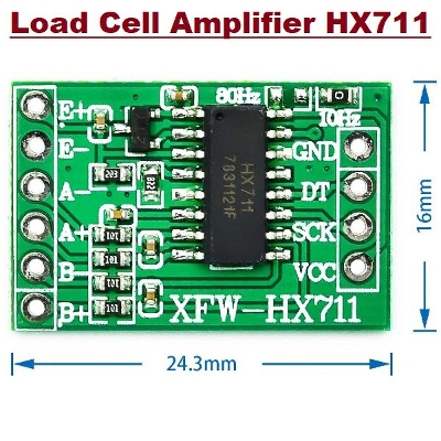 Picture of Load Cell Amplifier HX711 HX-711 Weighing Transducer Sensor 24 Bit AD Module With Header Pin Pressure Sensor 1KG 5KG 10KG