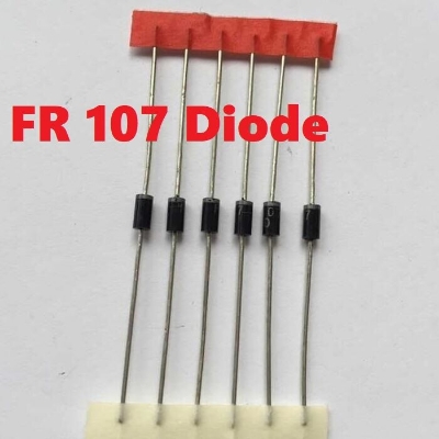 Picture of 15Pcs- FR107 Diode 1000V 1A General Purpose Rectifier Diodes FR107 Axial Diode DO-15 Package 2 Pin Leads - Minimalistic Sophistication