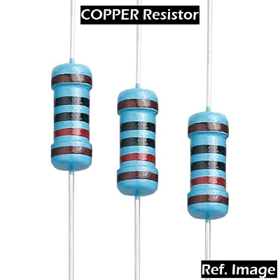 Picture of 50Pcs- Tolerance 1% 82K Ohm COPPER Resistor 82k Ohm Carbon Film Resistor 82k Ohm 1/4W Resistance 0.25 Watt Fixed Resistors Passive Components Parts 2 Pin Leads