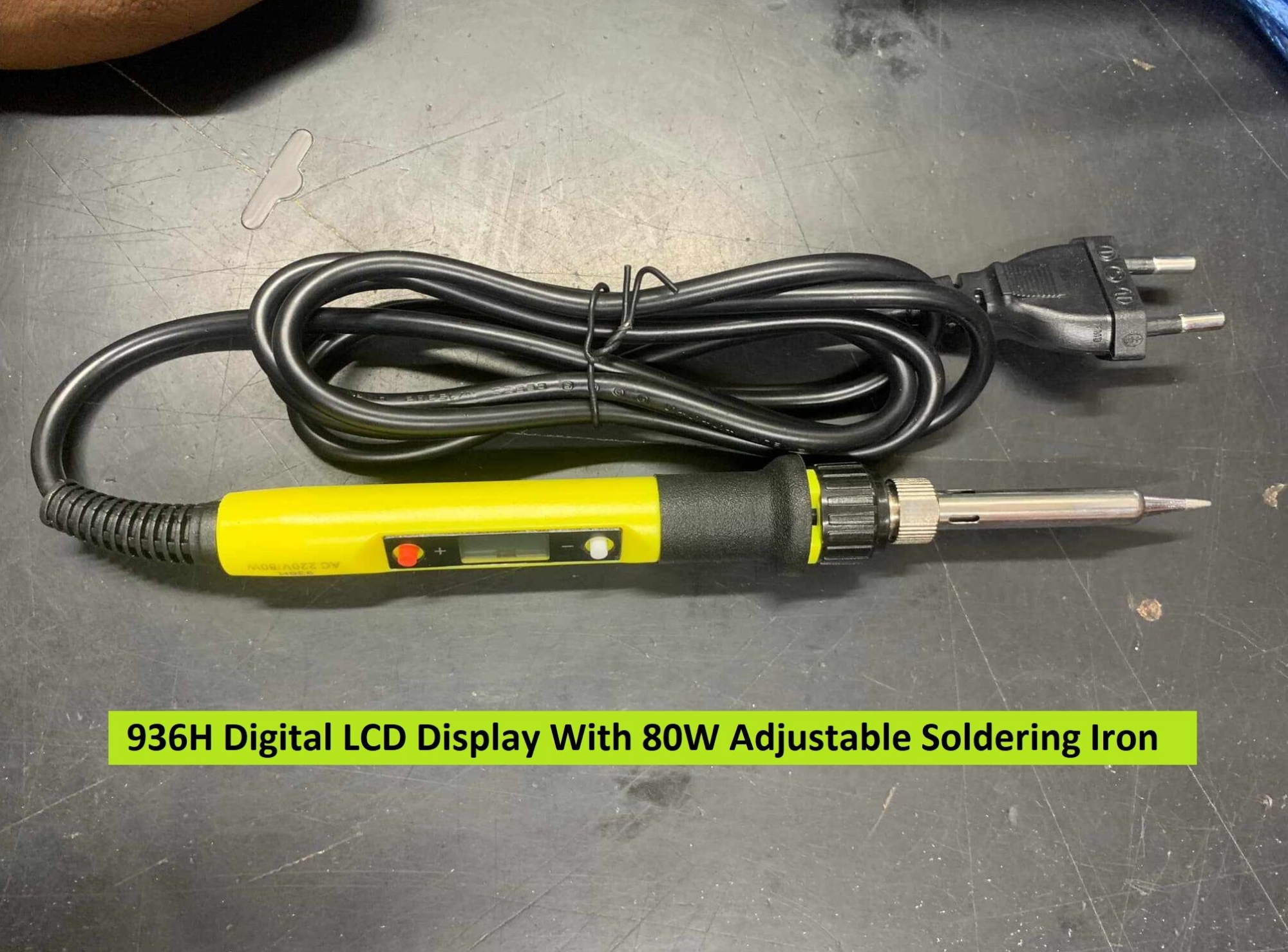 Picture of 936H Digital LCD Display With 80W Adjustable Soldering Iron 80W 220V Tatal Iron 80W Variable Temperature Control Soldering Iron 80W Soldering Iron 936H Soldering Iron Tools