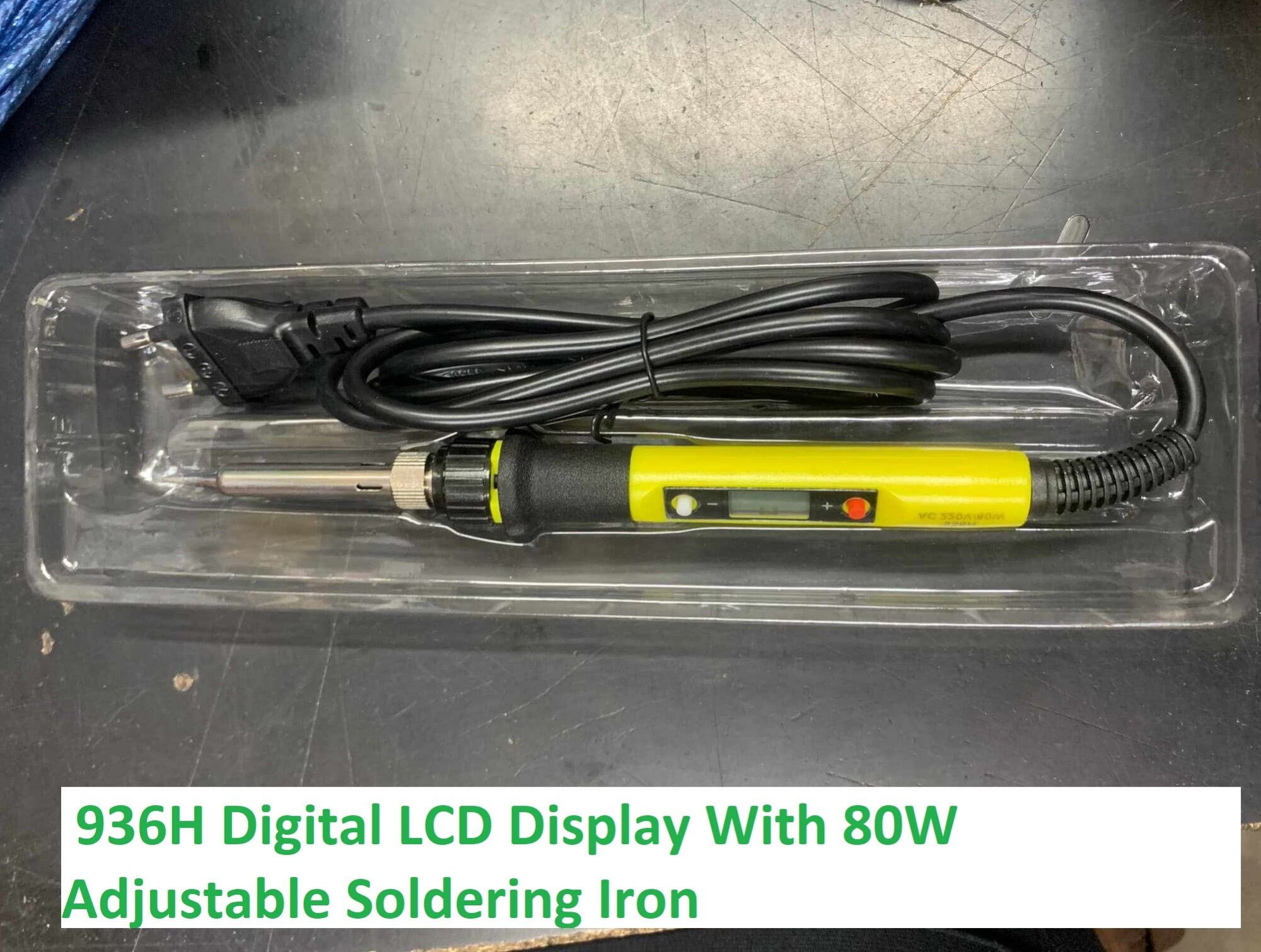 Picture of 936H Digital LCD Display With 80W Adjustable Soldering Iron 80W 220V Tatal Iron 80W Variable Temperature Control Soldering Iron 80W Soldering Iron 936H Soldering Iron Tools