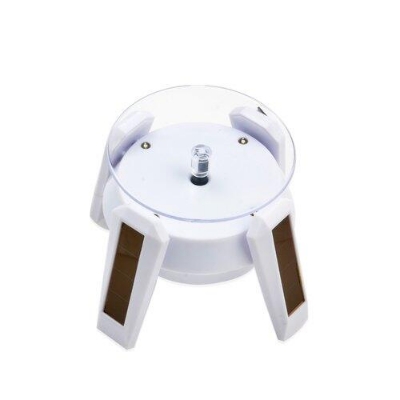 Picture of Solar Showcase Weight Limit Max 500g Solar Display Stand 360° Rotation Stage Turntable Rotating Powered Solar & Battery For Jewelry