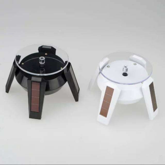 Picture of Solar Showcase Weight Limit Max 500g Solar Display Stand 360° Rotation Stage Turntable Rotating Powered Solar & Battery For Jewelry
