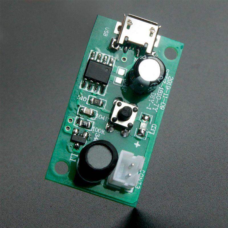 Picture of 1 Set Ceramic Discs Mist Maker Fogger Machine 1.5-3W Micro USB 5V Mini Humidifier DIY Kits Mist Maker And Air Purifier Driver Circuit Fogger Atomization Film Atomizer With Timing Switches