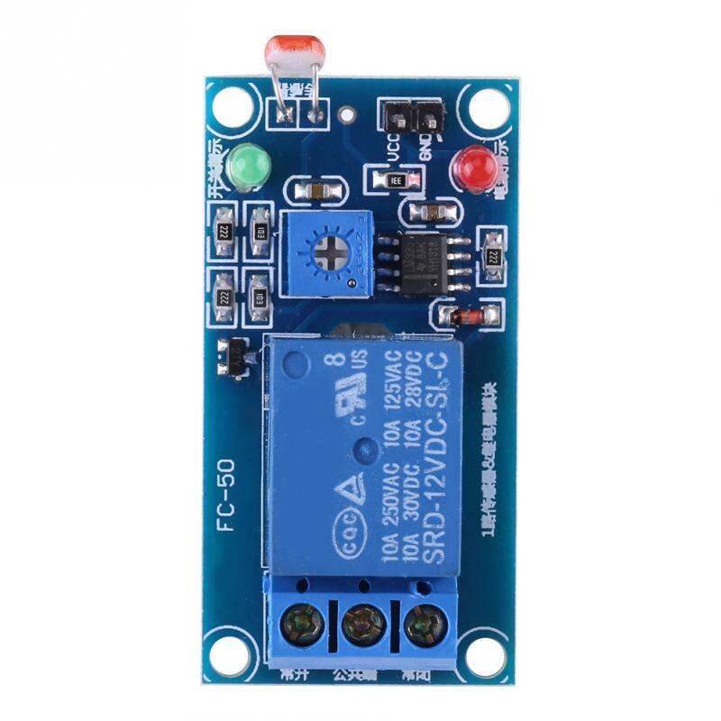 Picture of 12V Stable LDR Photoresistor Relay Module Controller Light Sensor Switches Photosensitive Resistance Module Photoresistor LDR 12V