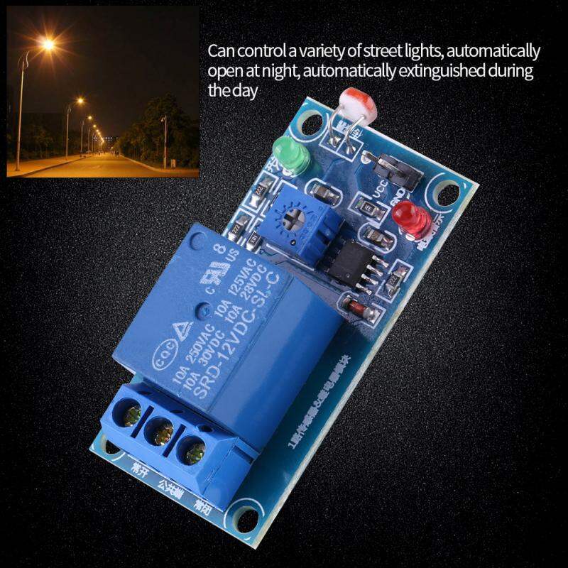 Picture of 12V Stable LDR Photoresistor Relay Module Controller Light Sensor Switches Photosensitive Resistance Module Photoresistor LDR 12V