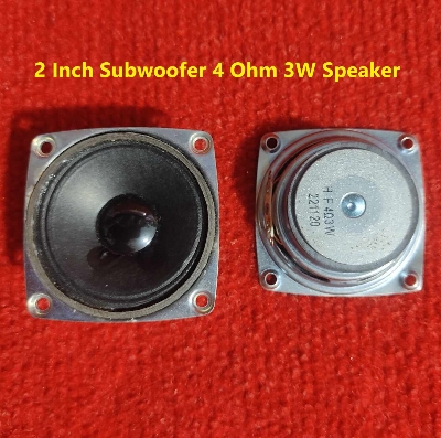 Picture of 2Pcs- HF221120 2 Inch Subwoofer 4 Ohm 3W Speakers 2 Inch Speaker 4 Ohm 3W Bluetooth Speaker Loudspeaker Audio Amplifiers Speaker 4 Ohm Speaker 50mm Speaker Audio Speaker 3W Subwoofer Amplifier Speaker