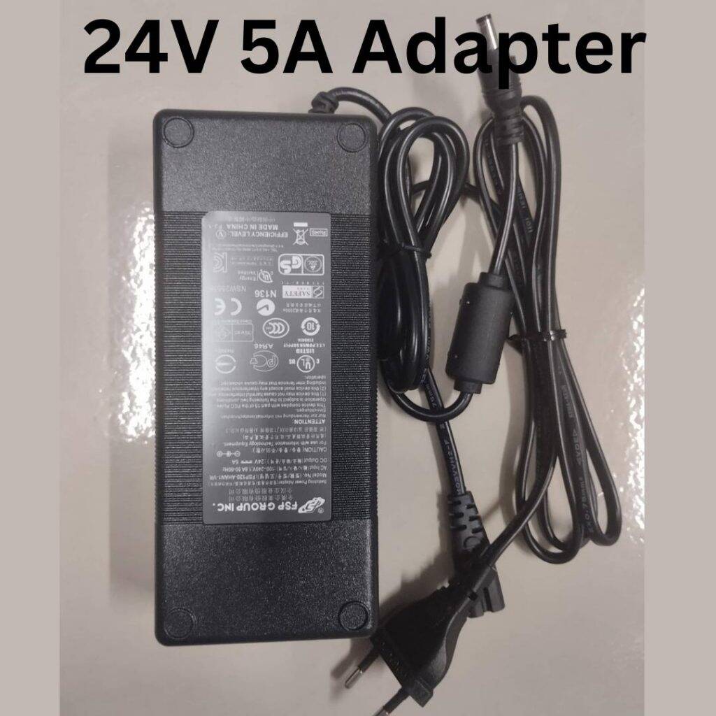 Picture of 24V Adapter 5A Charger AC 220V To DC 24V 5A Power Adapter Charger For LED Notebook Laptop LCD Monitor Audio Video Switching Power Supply With AC Cable 24V Charger 5A Adapter
