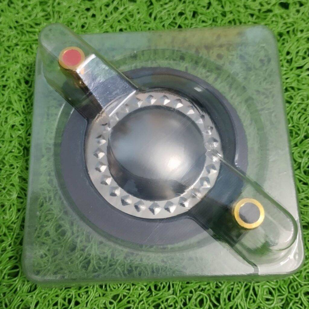 Picture of 34.4mm Tweeter Coil Sound Speaker Diaphragm Voice Reel Horn Replacement Audio Speaker Titanium Film For Home Entertainment Receivers & Amplifiers