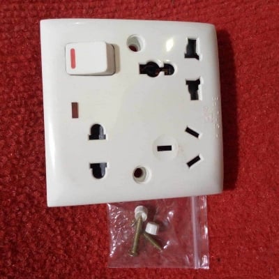 Picture of Avant-garde - THIN PIN 8 Pin Combined Switch Board Power Switch 3Pin 2Pin Combined Socket 250V 16A 8 Pin Combined Socket