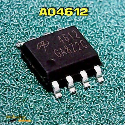 Picture of SMD AO4612 AO MOSFET SMD 4612 MOSFET SOP8 8 Pin Leads IC Power MOSFET IC Chip
