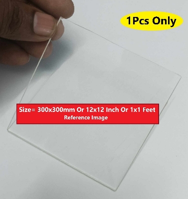 Picture of TRANSPARENT 2mm Acrylic Sheets 2mm Clear Plastic Sheet 2mm Thick Acrylic Sheet 12 Inch Acrylic Sheet Cutting Size 1×1 Feet 2mm Clear Acrylic Plexiglass Clear Perspex Acrylic Sheet