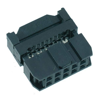 Picture of FEAMLE IDC Socket FC-10P 2.54mm Pitch IDC Connector 10 Pin Cable Socket 10P Female Header IDC Cable Connector 10Pin 2×5 Female Socket