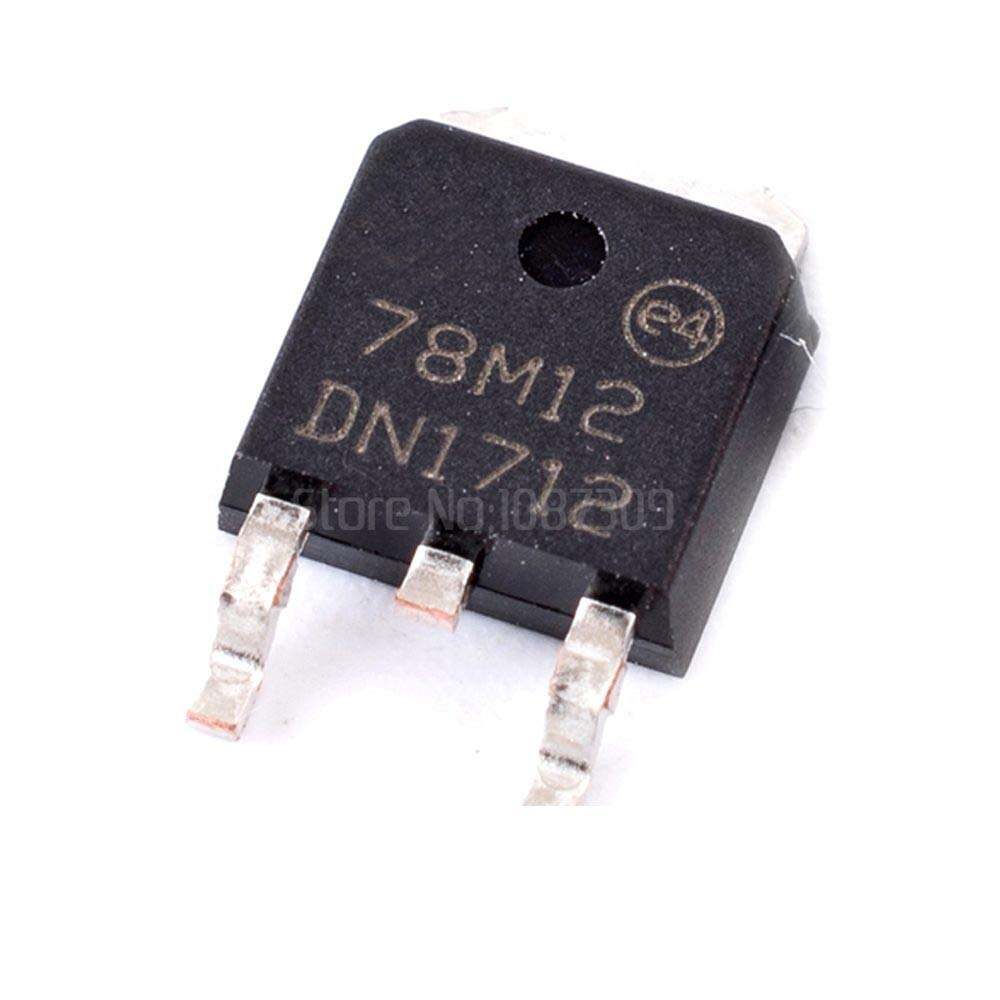 Picture of A CLASS SMD 78M12 LM7812 IC L7812C2T LM7812 Voltage Regulator IC 12V 1.5A 7812  Voltage Regulator IC 3 Pin Leads TO-220 Fixed 12V IC