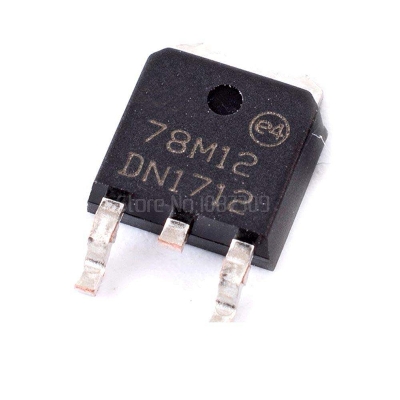 Picture of A CLASS SMD 78M12 LM7812 IC L7812C2T LM7812 Voltage Regulator IC 12V 1.5A 7812  Voltage Regulator IC 3 Pin Leads TO-220 Fixed 12V IC