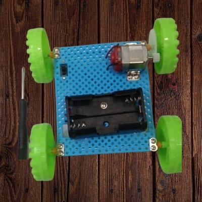Picture of 4WD Smart Robot DIY DC Motor Car Chassis Kit Multi-Functional Single Layer Plastic Plate 90cm Kit Without Battery Holder For General Purpose Project