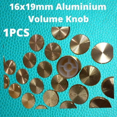 Picture of 19mm Amplifier Knob 19x16mm Aluminium Alloy Potentiometer Knob Amplifier Volume Knob Knurled Shaft 6mm Hole Amplifier Audio Knob Switches Knob