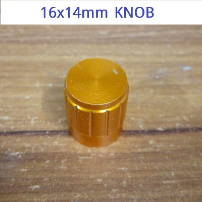 Picture of 16mm Amplifier Knob 16x14mm Aluminium Alloy Potentiometer Knob Amplifier Volume Knob Knurled Shaft 6mm Hole Amplifier Audio Knob Switches Knob