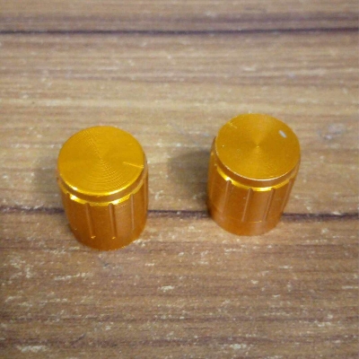 Picture of 16mm Amplifier Knob 16x14mm Aluminium Alloy Potentiometer Knob Amplifier Volume Knob Knurled Shaft 6mm Hole Amplifier Audio Knob Switches Knob