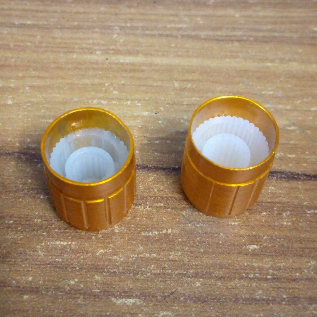 Picture of 16mm Amplifier Knob 16x14mm Aluminium Alloy Potentiometer Knob Amplifier Volume Knob Knurled Shaft 6mm Hole Amplifier Audio Knob Switches Knob