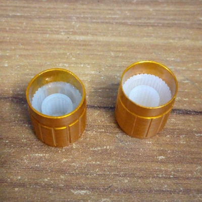 Picture of 16mm Amplifier Knob 16x14mm Aluminium Alloy Potentiometer Knob Amplifier Volume Knob Knurled Shaft 6mm Hole Amplifier Audio Knob Switches Knob