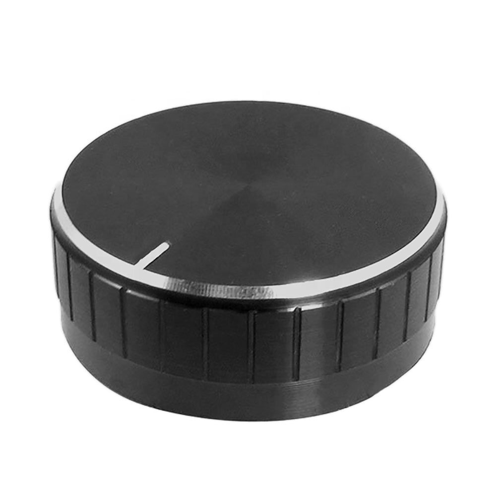 Picture of 40mm Amplifier Knob 40x17mm Aluminium Alloy Potentiometer Knob Amplifier Volume Knob Knurled Shaft 6mm Hole Amplifier Audio Knob Switches Knob