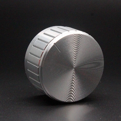 Picture of 40mm Amplifier Knob 40x17mm Aluminium Alloy Potentiometer Knob Amplifier Volume Knob Knurled Shaft 6mm Hole Amplifier Audio Knob Switches Knob