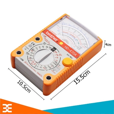 Picture of HD-470A Analog Multimeter Mechanical High Accuracy Linear Pointer Professional Avometer Tester AC DC Voltmeter Buzzer Ohm Battery Test Tool AC/DC AVO Amp Volt Ohm Meter