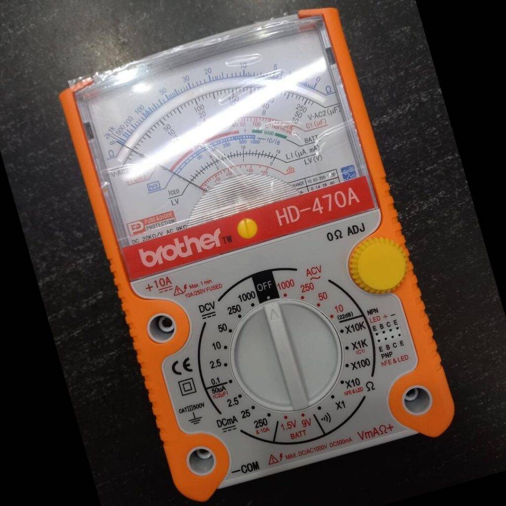 Picture of HD-470A Analog Multimeter Mechanical High Accuracy Linear Pointer Professional Avometer Tester AC DC Voltmeter Buzzer Ohm Battery Test Tool AC/DC AVO Amp Volt Ohm Meter