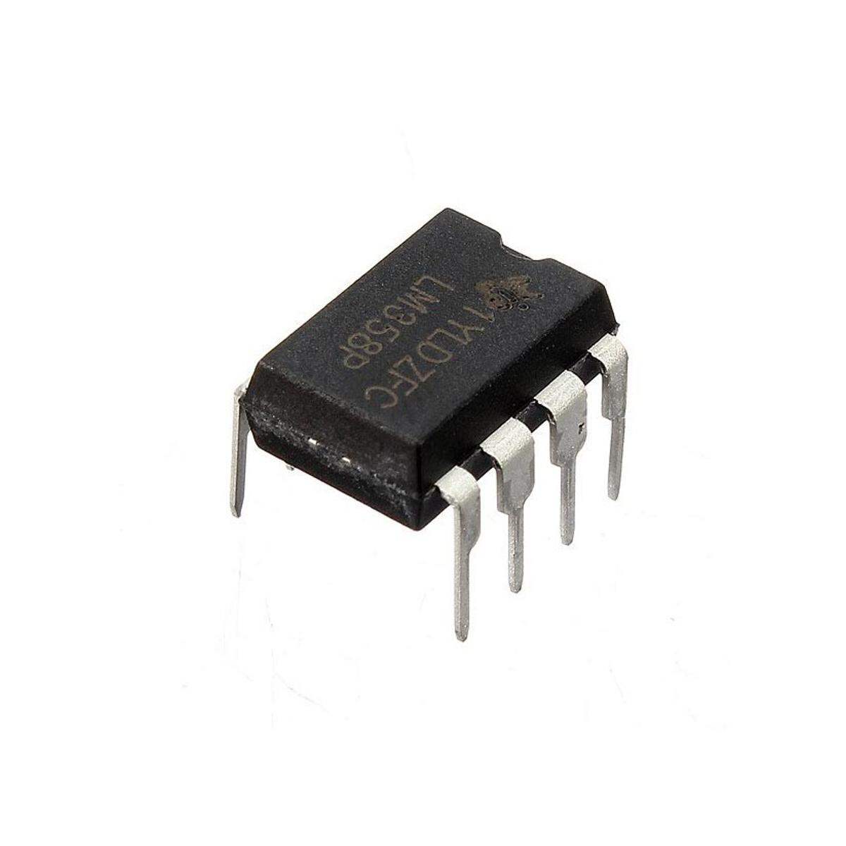 Picture of 2Pcs- A CLASS LM358 IC LM358P LM358N Low Power Dual Operational Amplifier Op-Amp OPAMP Integrated Circuit DIP-8 8 Pin Leads Dual In Line Package Chip