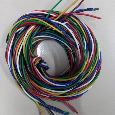 Picture of 500gm IPS MIXED CONDUCTOR 40/76 Non-Sheathed Cable Wire 40/76 PVC Insulated Automotive Power Cable 6 Color Striped Wire For IPS UPS Power Cables