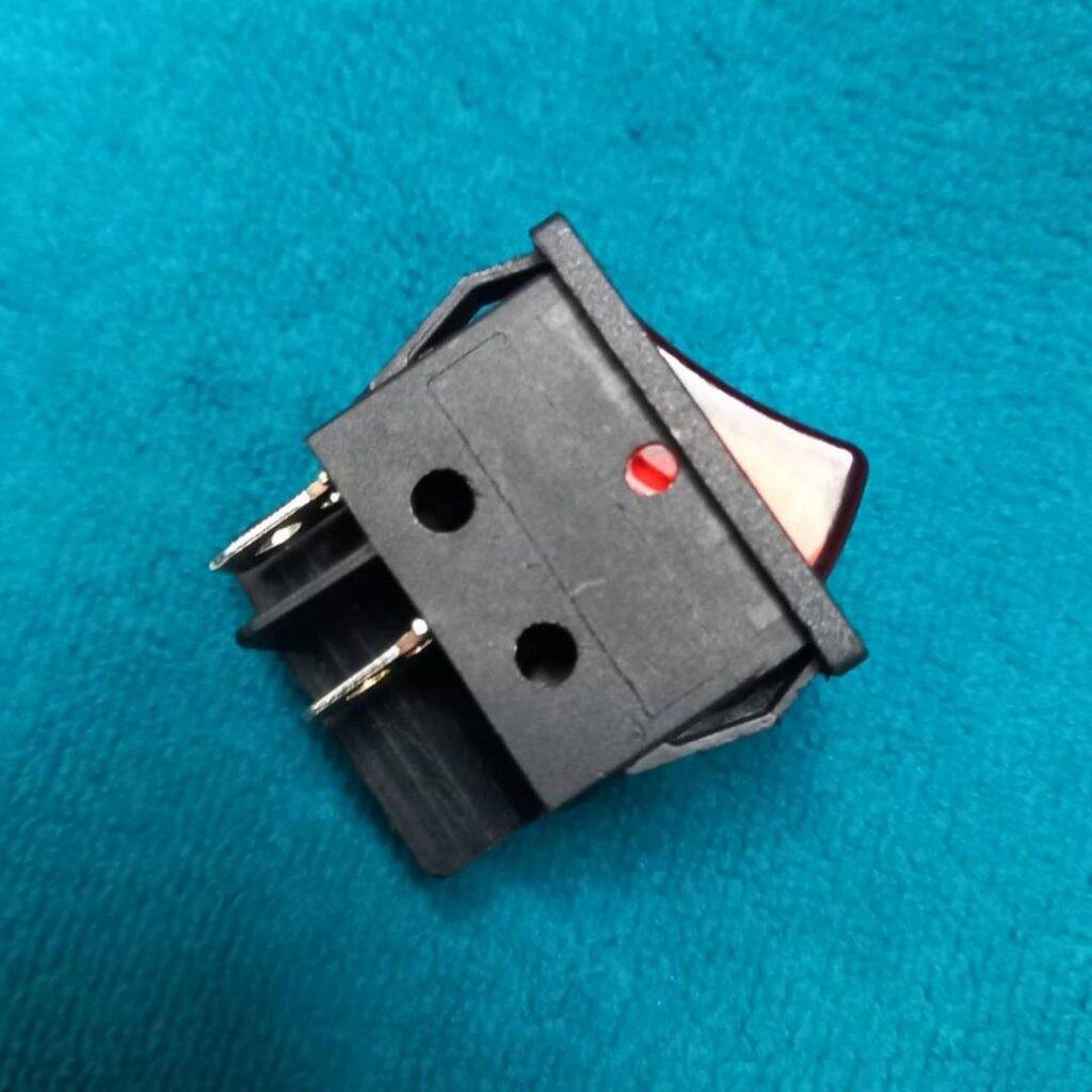 Picture of Unique Selections - 4 Pin KCD4-201N-B Rocker Switch 30A 250V 4 Pin Black Color Switches 4Pin On Off 2 Positions Full Illuminated Neon
