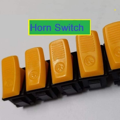 Picture of 25Pcs- Yellow Cap Horn Switch DC 12V 10A 24V 5A 2 Pin Momentary Push Button Horn Switch On Off SPST Universal Push Switch For Car Trucks ATV Bus Motorcycles E-Bike Bike Auto Horn Switch