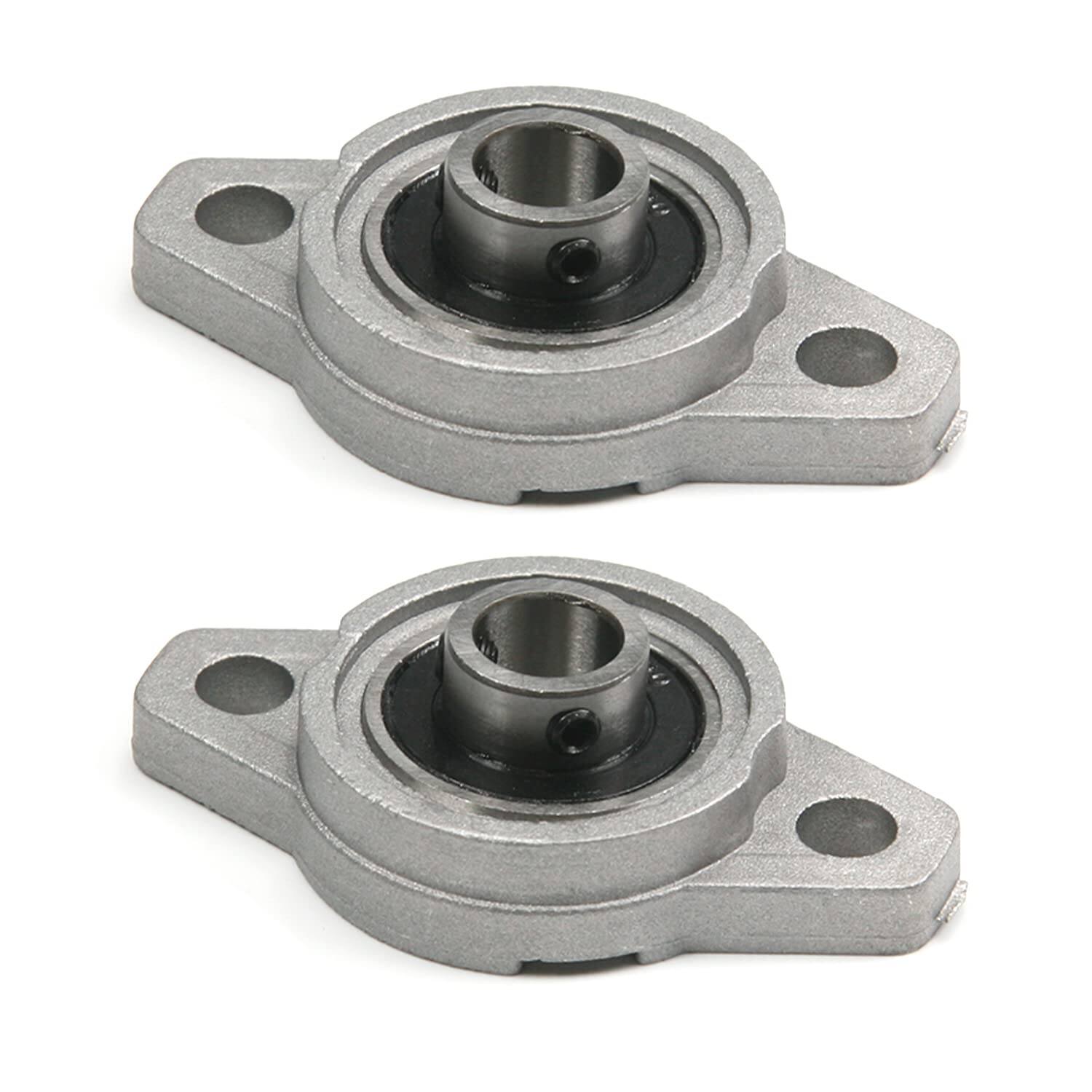 Picture of 2Pcs- Zinc Alloy KFL08 Pillow Flange Mounted Ball Bearing 8mm Bore Diameter For CNC Machine 3D Printer All Kinds Of Electronics Projects