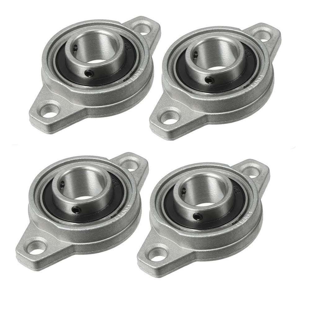 Picture of 2Pcs- Zinc Alloy KFL08 Pillow Flange Mounted Ball Bearing 8mm Bore Diameter For CNC Machine 3D Printer All Kinds Of Electronics Projects