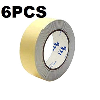Picture of 6Pcs- Double Side Gum Foam Tape White Color 2″ Inch Both Side Gum Foam Tape Heavy Duty Double Sided Gum Foam Tape White Color For DIY Craft Gum Tape