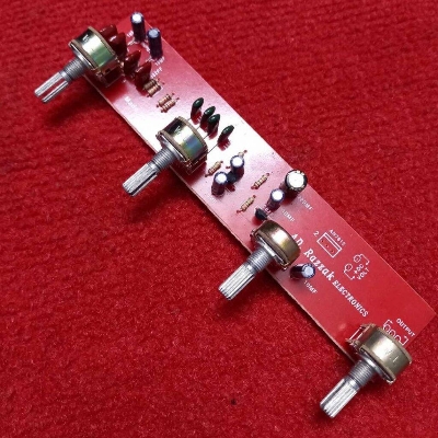 Picture of 4 VOLUME BASE TONE Circuit Pot  Base Tone Circuit Board 4 Volume Potentiometer Switches Base Tone Circuit