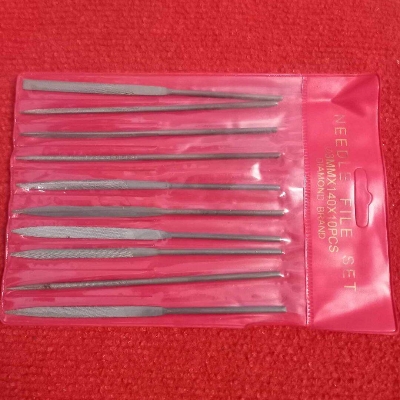Picture of 140mm Metal NEEDLES FILE Set 10Pcs 3x140mm Needle File Set Glass Stone For Metal Ceramic Glass Stone Jewelry Diamond Wood